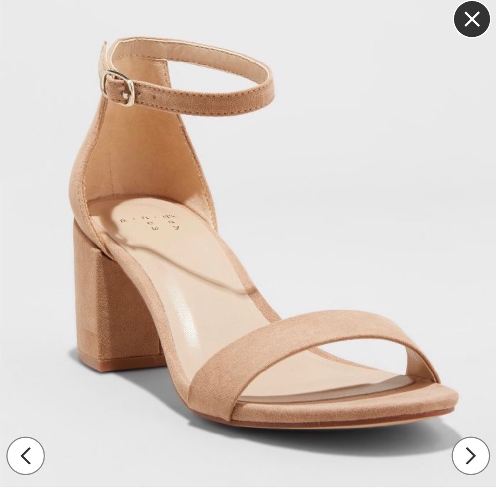 brand new TARGET nude heel sandals